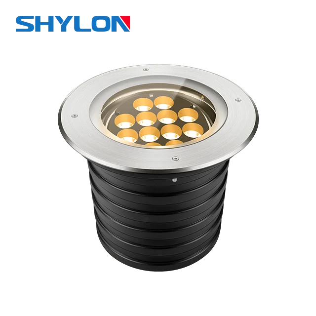 RGBW DMX 100W facade lighting adjustable round square led inground light