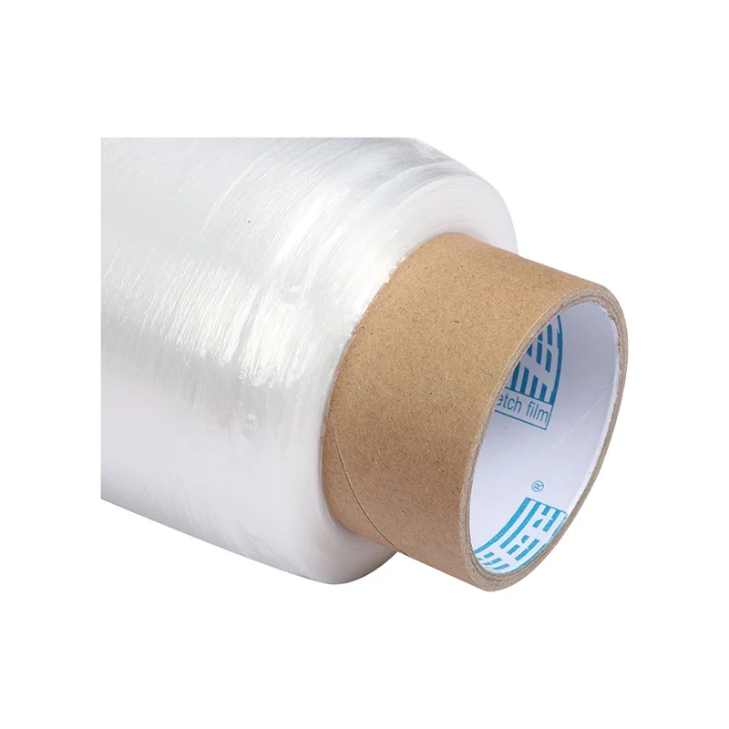 Supermarket Best Seller LLDPE Stretch Film Hand Wrap Roll Polyethylene Plastic Packing film Pallet Wrap