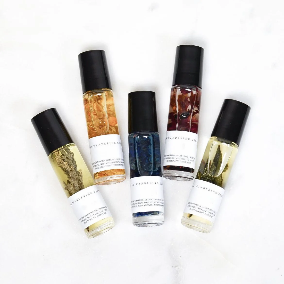 Empty small cosmetic packaging glass oil bottle roller bottles 10ml for essential oils