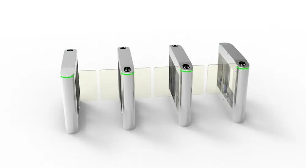 Fingerprint Access Control Swing Turnstile Barriers Gate Electronic Turnstile Door