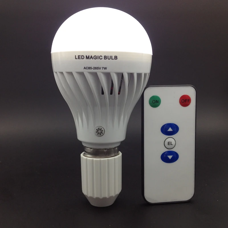 Rechargeable Led bulb 7W Emergency Light with Remote Controller and E27/E26/B22 Battery Emergency Bulb for Home Outdoor
