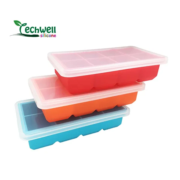 Силиконовый поднос для мороженого контейнер хранения пищевых продуктов с крышкой