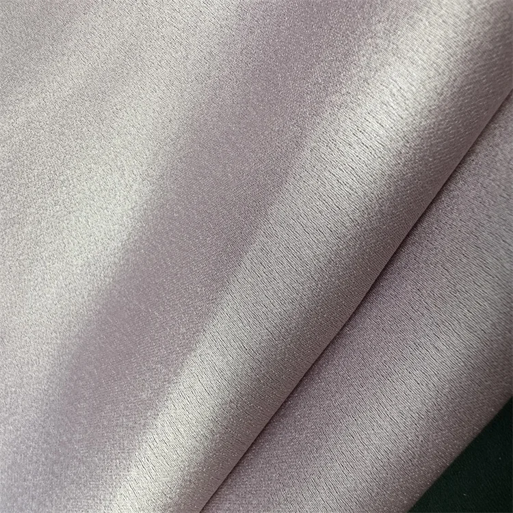 hot sale black side moss crepe satin fabric women dress fabric polyester fabric fashion