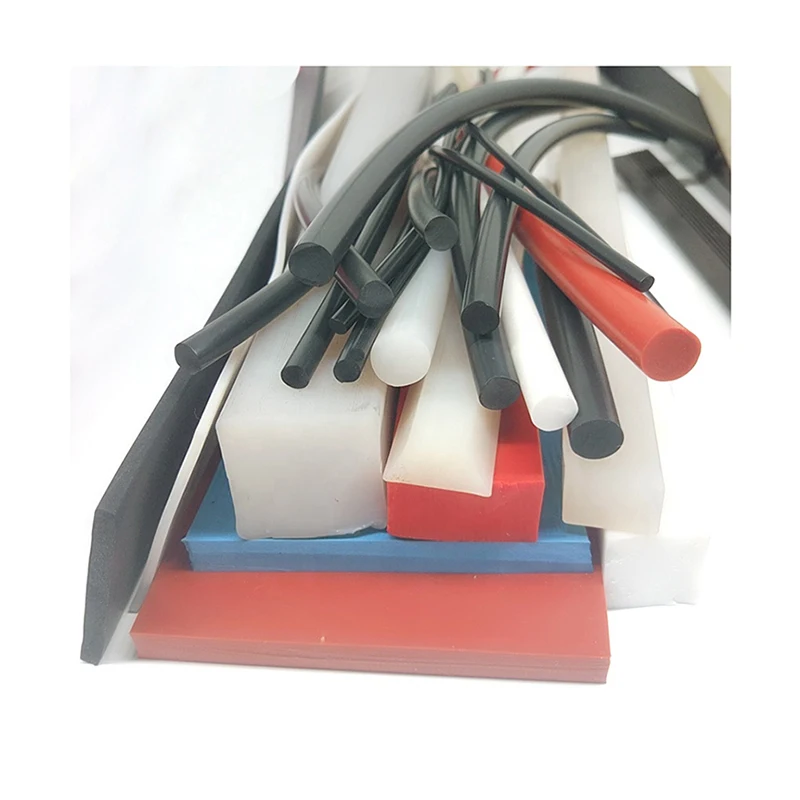 Solid Round Square Rubber Strip Size Customized High Temperature Resistance And Corrosion Resistance Available In Industries
