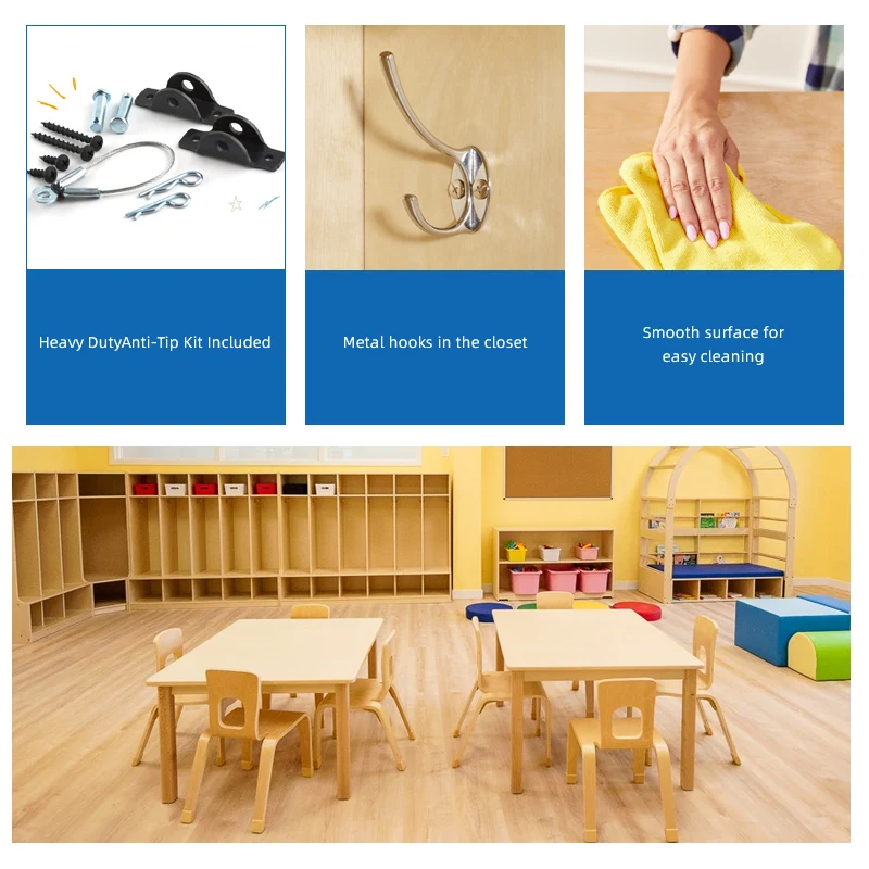 Kids Daycare Childcare Early Learning Center Nursery Preschool Furniture Kindergarten Montessori Furniture Tables Chairs Set