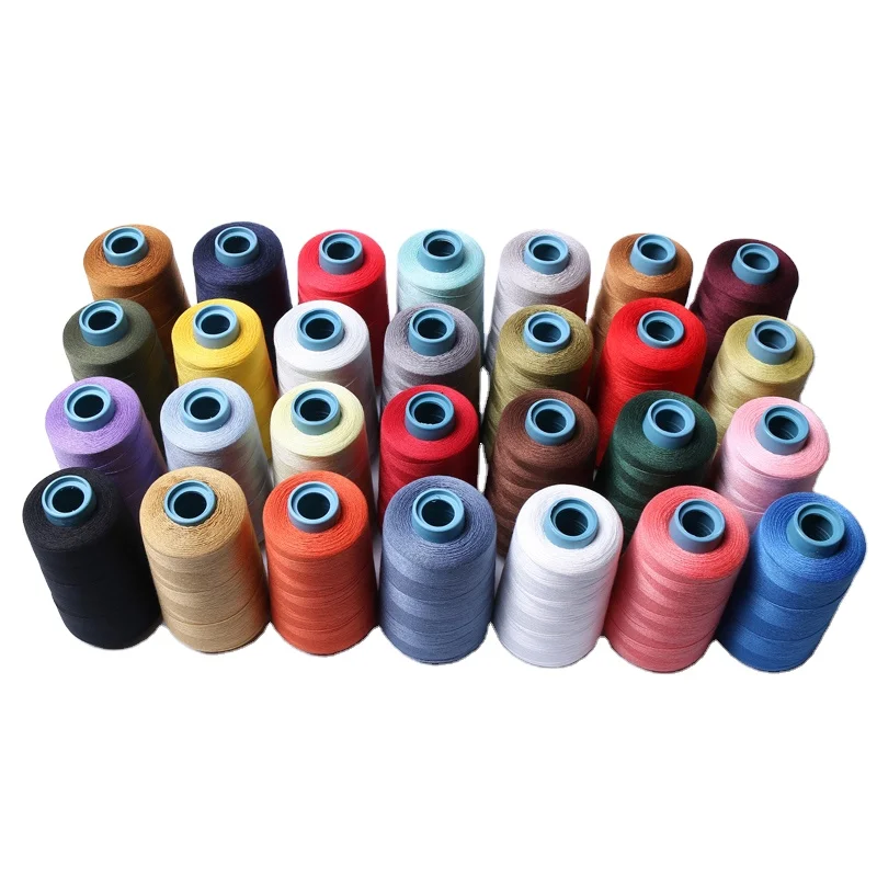 High Quality 100% Spun Polyester Sewing Thread Wholesale 603 Dyed 5000y For Sale