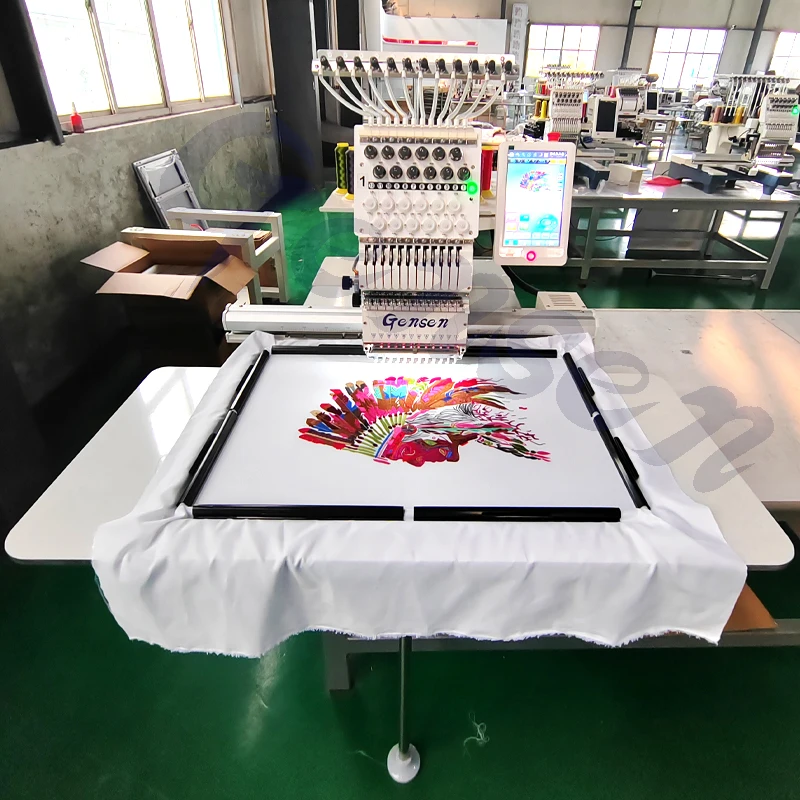 OEM factory produce directly Monogram embroidery machines computerized home use t-shirt hat cap embroidery machine for sale