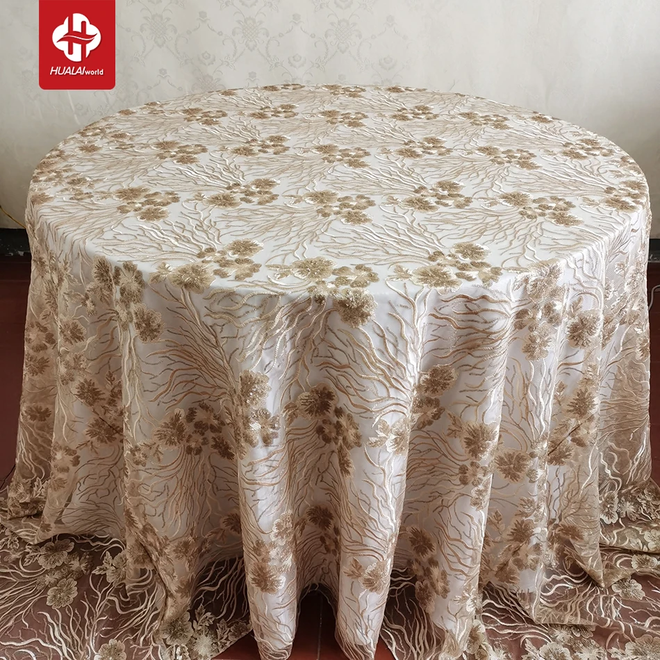 ROUND RECTANGLE SEQUIN FANCY DESIGN TABLE TABLECLOTHS OVERLAYS FOR WEDDING EVENT