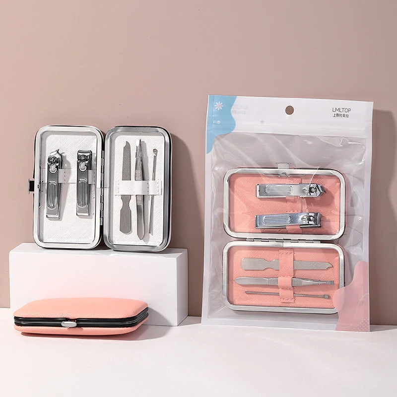 LMLTOP 5pcs/Set Stainless Steel Nails Care Trimmer Traveler Manicure Set Gifts C0181 Dead Skin Shears Cuticle Nipper Toe Tool