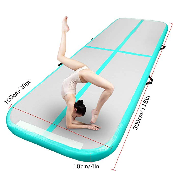 Free logo printing 6.5ft  gymnastics air track inflatable cheap inflatable air gym mat