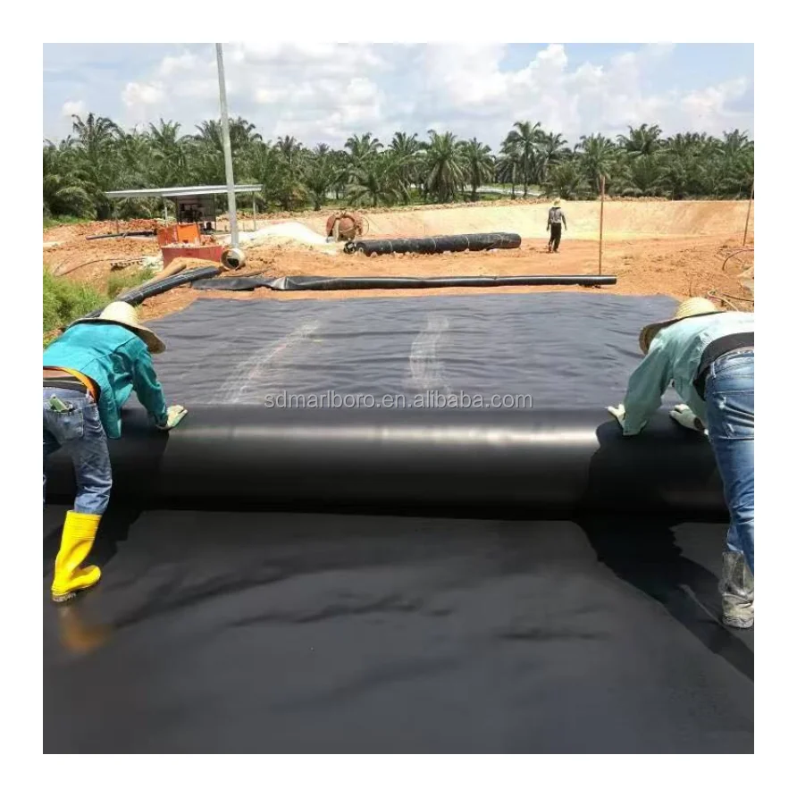 High Density Polyethylene Waterproof Smooth Textured HDPE Geomembrane for Pond Liner Landfill Mining HDPE Geomembrane