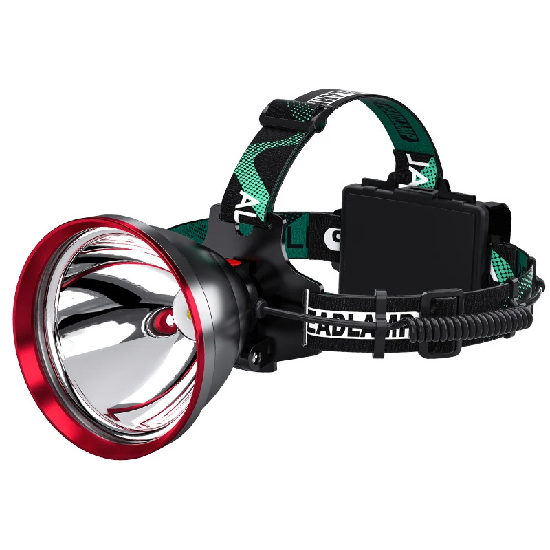 2024 Bright Led Rechargeable Head-mounted Mining Lamp Super Bright Long-distance Shooting Yellow Light Night Fishing Headlamps