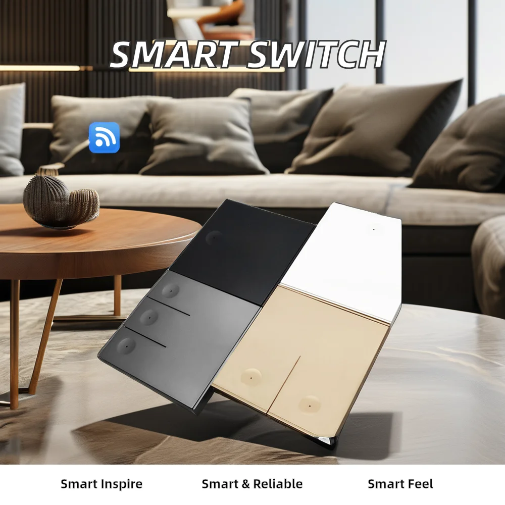 Ewelink App 86 EU UK SwitchMan Smart WiFi Wall Switch 3 Gang 10A Max. Current Wireless for Smart Home