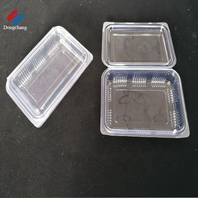 PET  blister container with lid for  food plastic tray