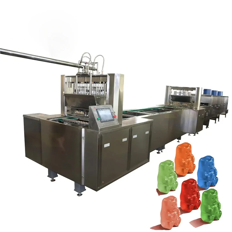 Fondant Pouring Machine Gelatin Pectin Carrageenan Fudge Production Line Candy Pouring Machine Equipment