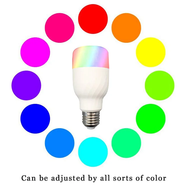Smart LED Bulb A60 A19 Zigbee 7w 10w 950lm RGBCW Color E27 E26 B22 WIFI Voice Control Dimmable Light Bulbs