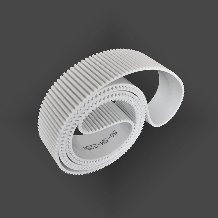Driving HTD 5M teeth white polyurethane timing steel cord PU synchronous
