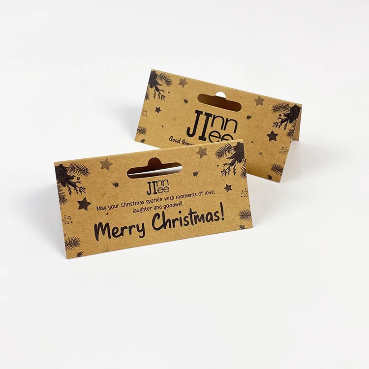 Retail Tags Packaging Design Custom Cardboard Header Card Printing Bag Toppers