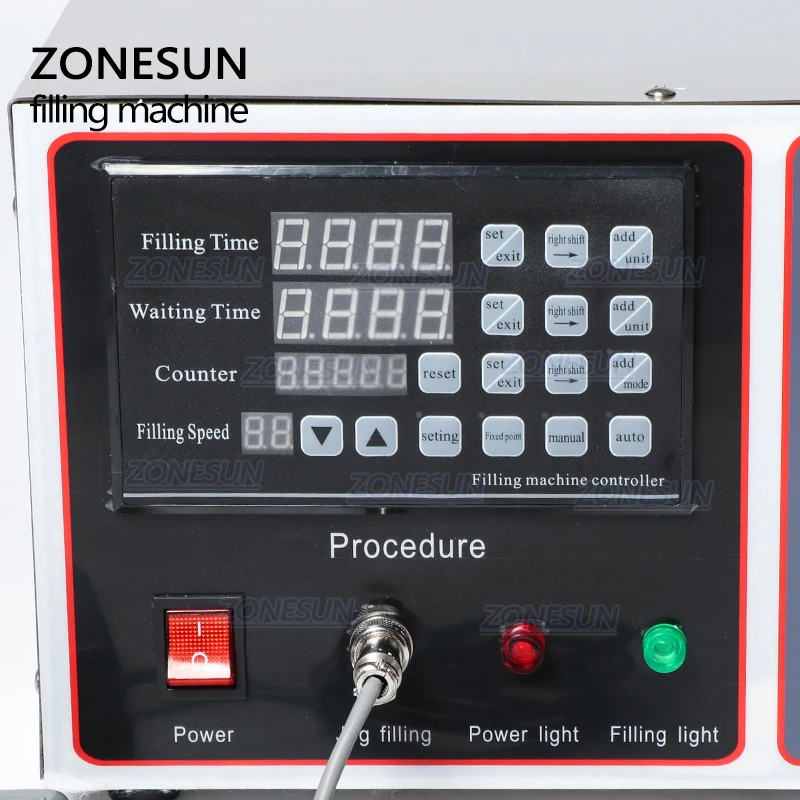 ZONESUN GZ-GFK17B Semi Automatic Filling Machine Laundry Cooking Oil Water Juice Milk Liquid Bottle Filling Machine