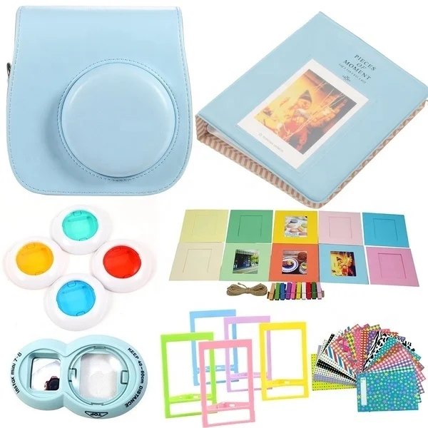  Fujifilm Instax Mini 9 чехол для мгновенной камеры + рамки фотоальбом объектив фотофильтра 4 вида цветов Пленочные наклейки и многое