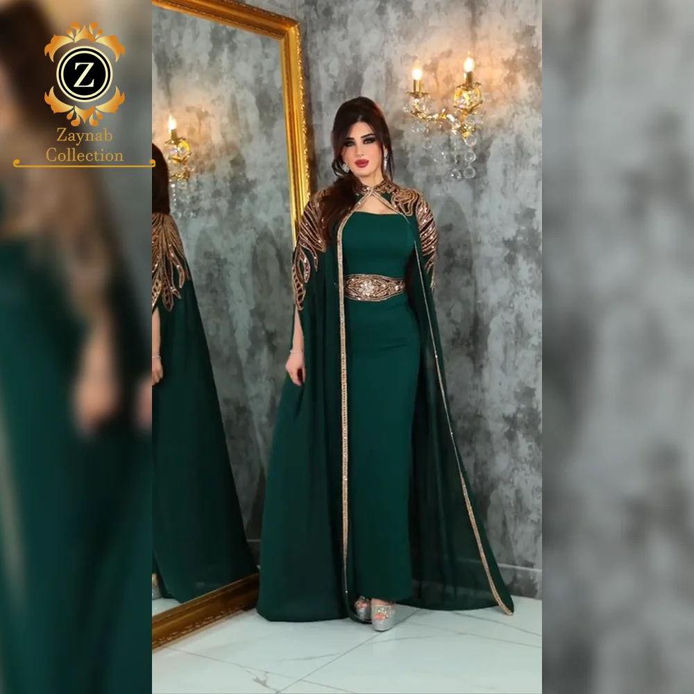 Zaynab Turkey Fashion Abaya Black Fabric Abaya Dubai Burqa  Women Chiffon Embroidery Turkey Fashion Abaya