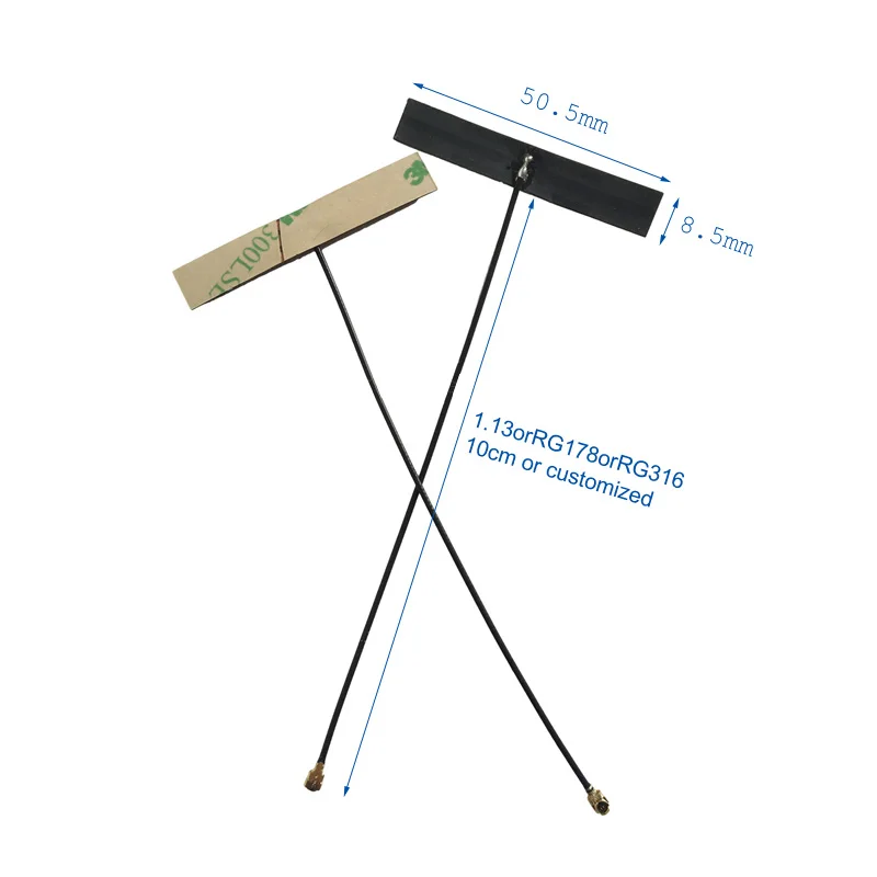 
6dBi High Gain 5g Flexible Antenna Dual Band Internal Aerial 2.4g&5.8g FPC Antenna with MMCX IPEX 