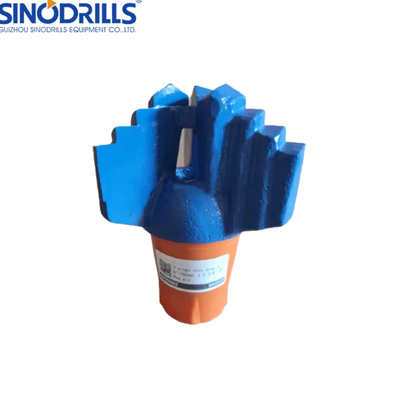 Multi Function 2.3/8 API Reg Pin 3 Wings Step Drag Drill Bits for Water Well Drilling Work 6 Inch (152mm)