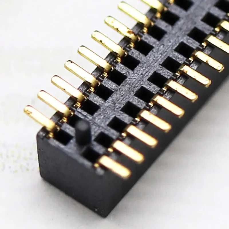Custom spacing 0.8mm-1.2mm height 3.1mm positions 02~50P male female header double row SMT with locating post connector