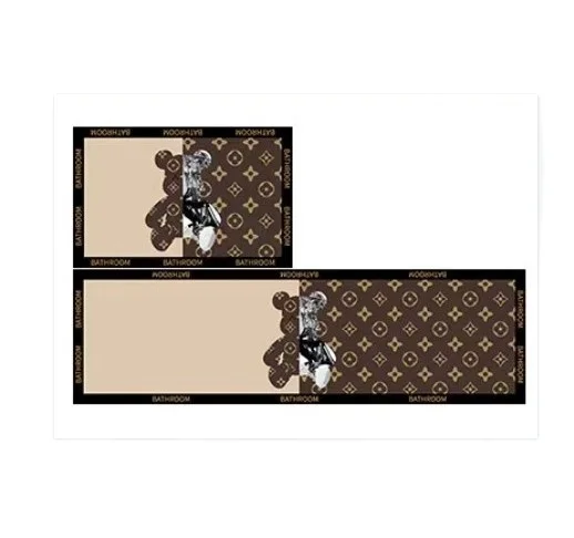 Absorbent Non-Slip  Diatomaceous  Machine Washable soft Bathroom Floor Mat  diatomite bath kitchen Mats