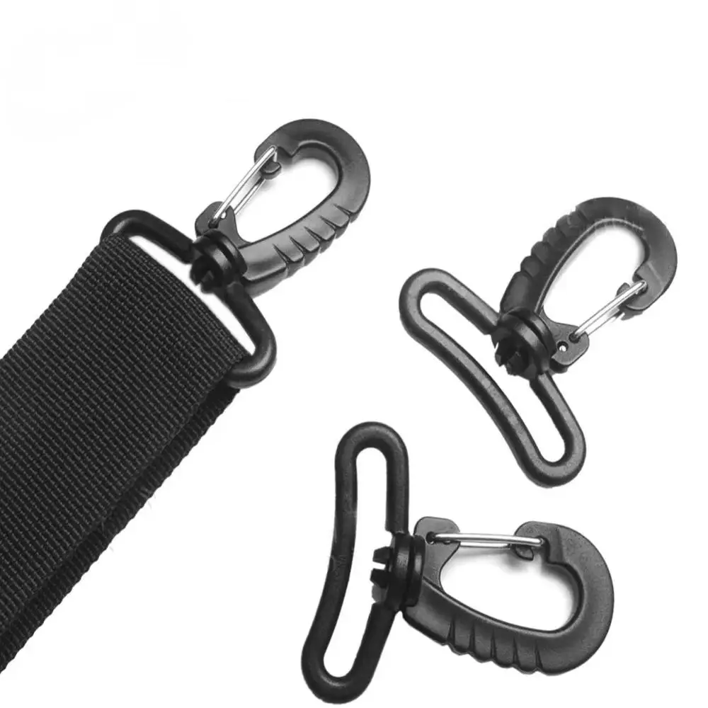 factory Direct Supply POM Rotating Iron Wire hook Buckle Plastic Strap for School Bags Luggage Backpacks with swivel Hook Type
