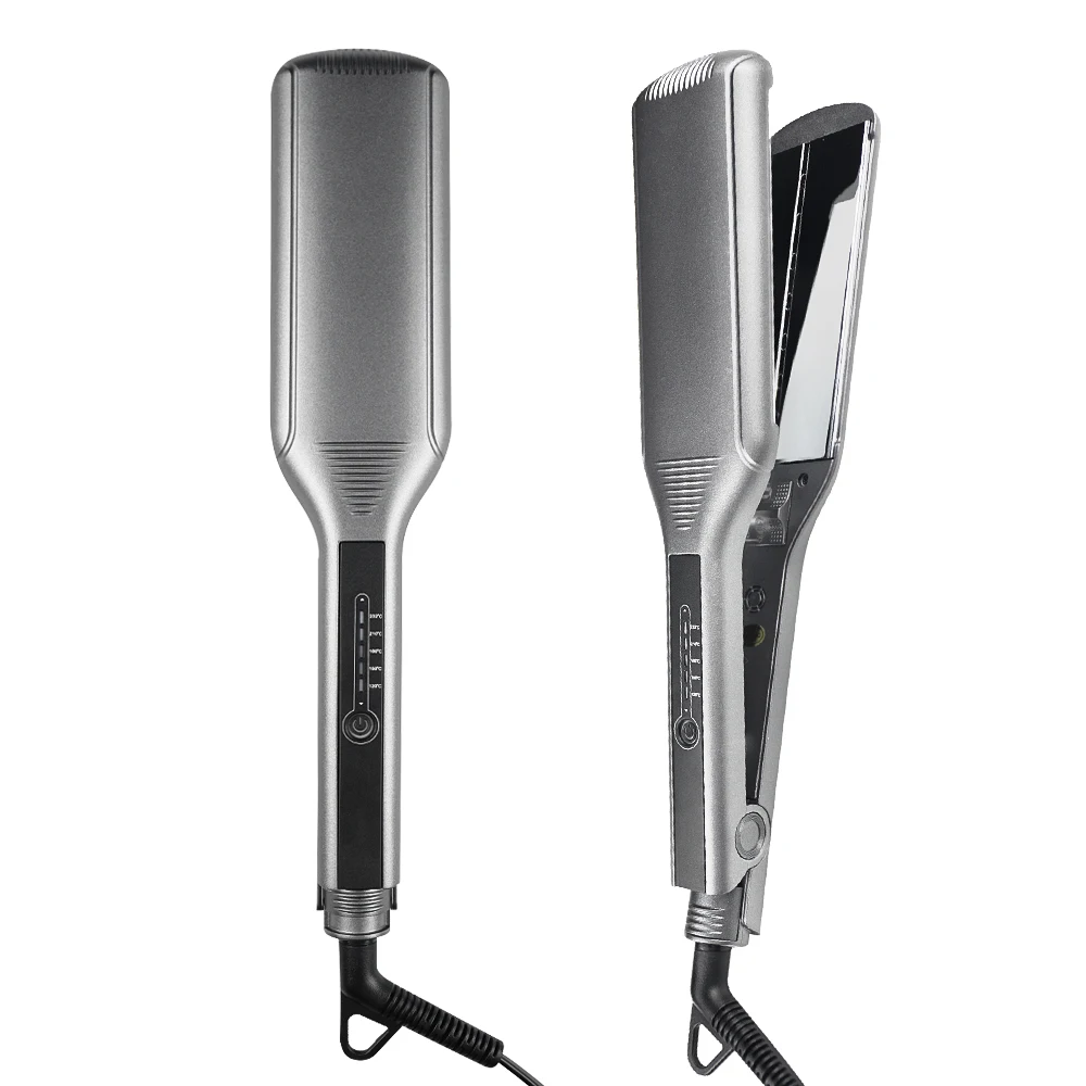 MCH нагреватель Лазерная кератиновая обработка сенсорный экран титановая широкая пластина утюжок для выпрямления волос