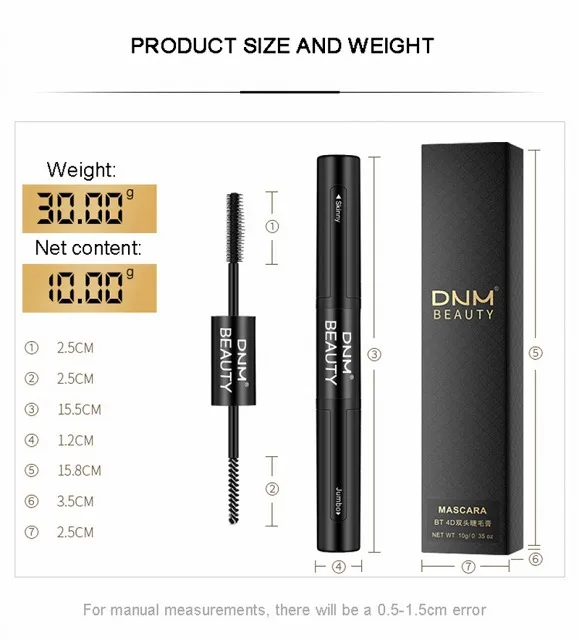 Hot sell 4D double tip mascara for girl