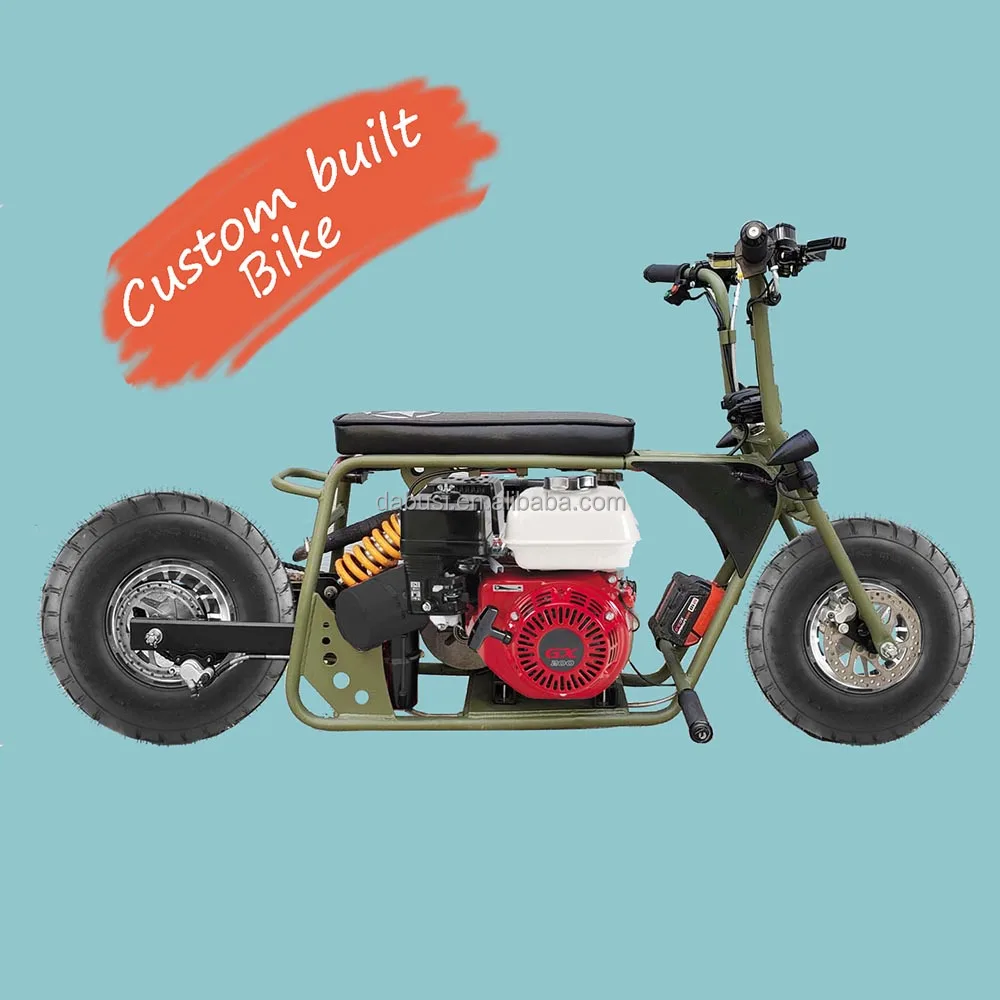 Powersports Mini Bike for Adults and Kids Gas Powered Trail Bike gas scooter 196cc 6.5hp