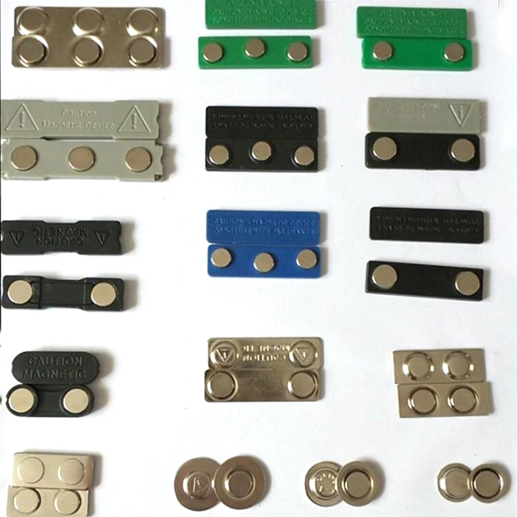 Multi-purpose Rectangle Name Badge Magnet Magnetic Name Tag With Adhesive