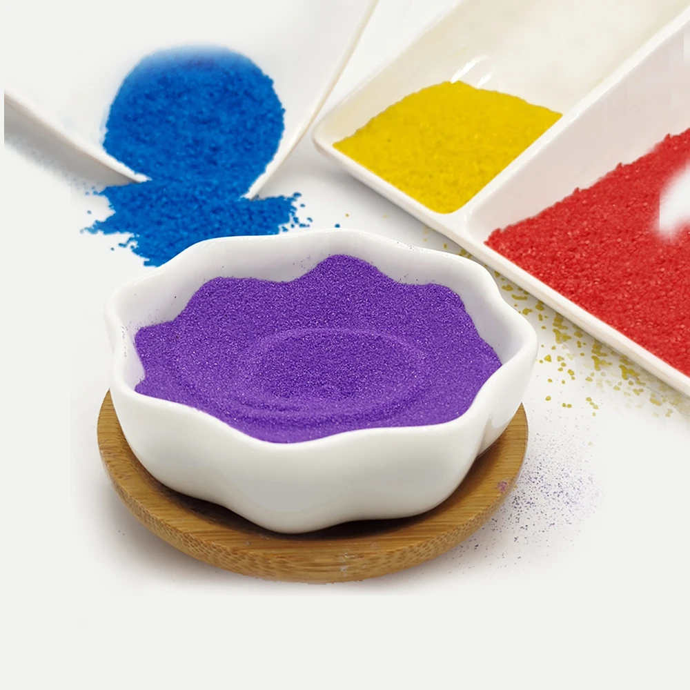 wholesale color coloring sand for kids quartz sand colored play sand from China