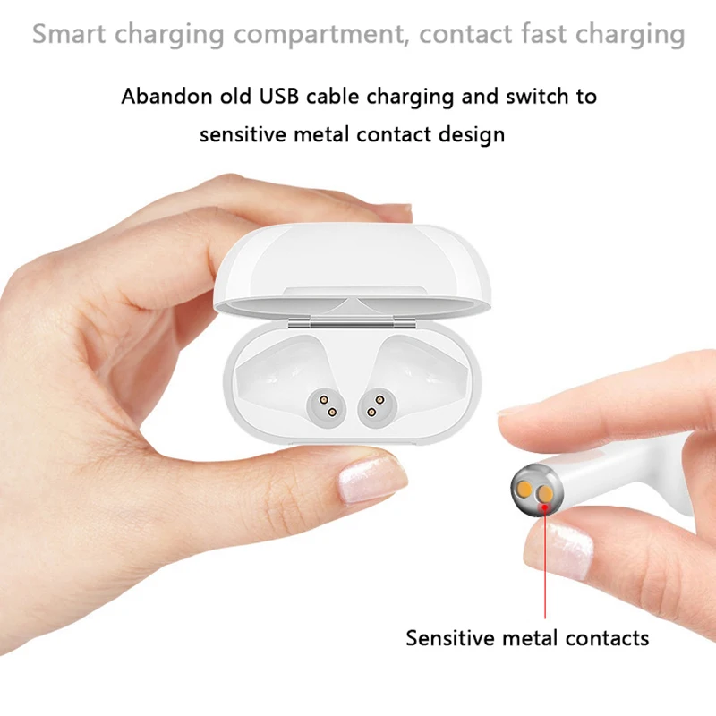 i12 TWS Blueteeth 5.0 Earphone Headset True Wireless Earbuds Blueteeth Headphones With Mic Stereo Eirpods Charger Box For Xiomi