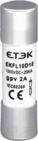 ETEK   EKF1 IP20 Din Rail 1000V 15A DC Fuse Holder