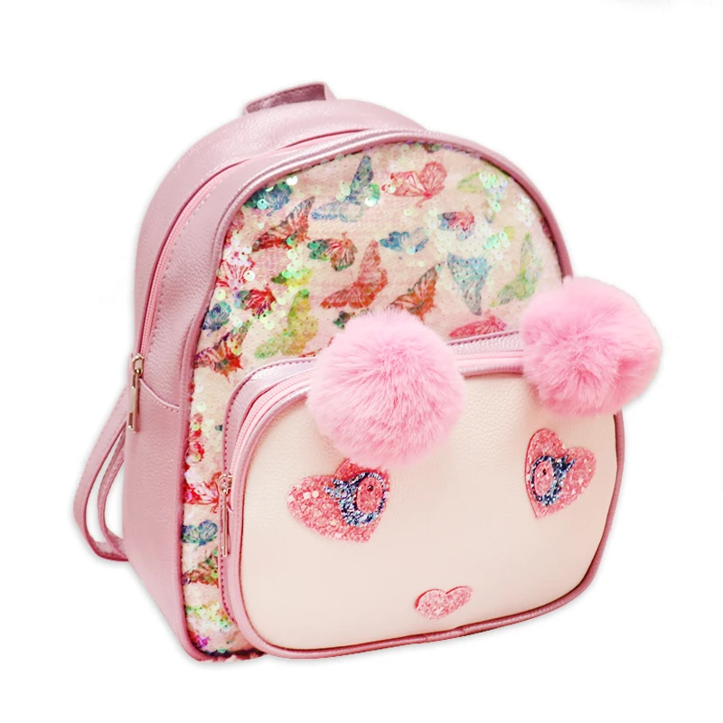 COSTIYFN, красивый красочный рюкзак с бабочками и блестками для девочек, детский рюкзак