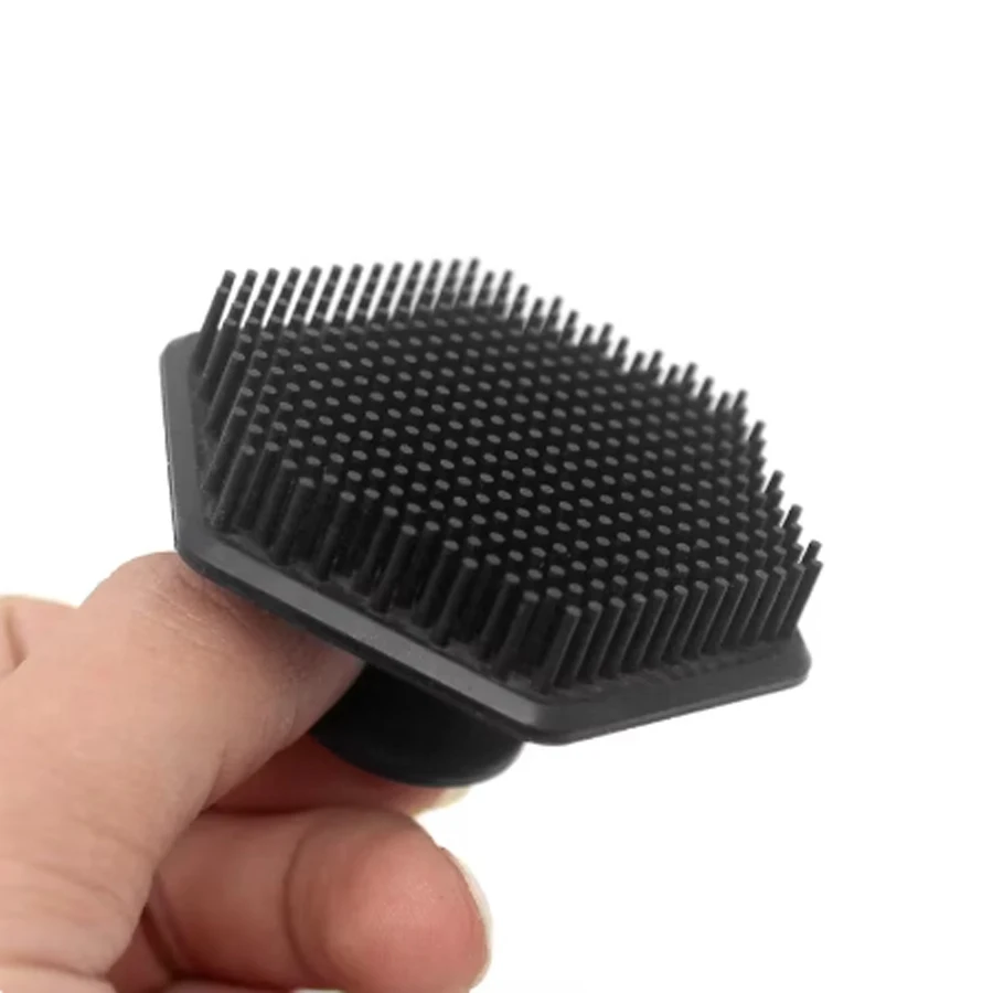 Portable Soft-touch Massage Spin Exfoliating Face Cleansing Manual Hexagon Silicone Facial Scrub Cleansing Brush