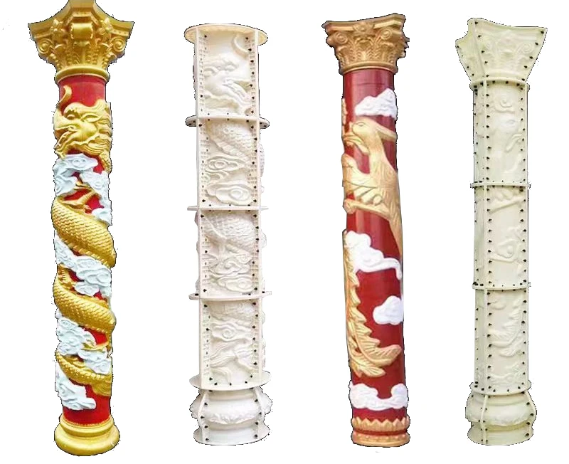 Top Quality Roman Pillars Column Molds Square Roman Column Mold For Sale diameter 30cm,35cm,40cm,50cm