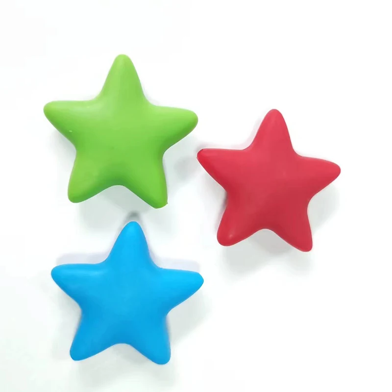 Customized Colorful Star Baby Dental Gel, DIY Comfort Hand String Silicone toys