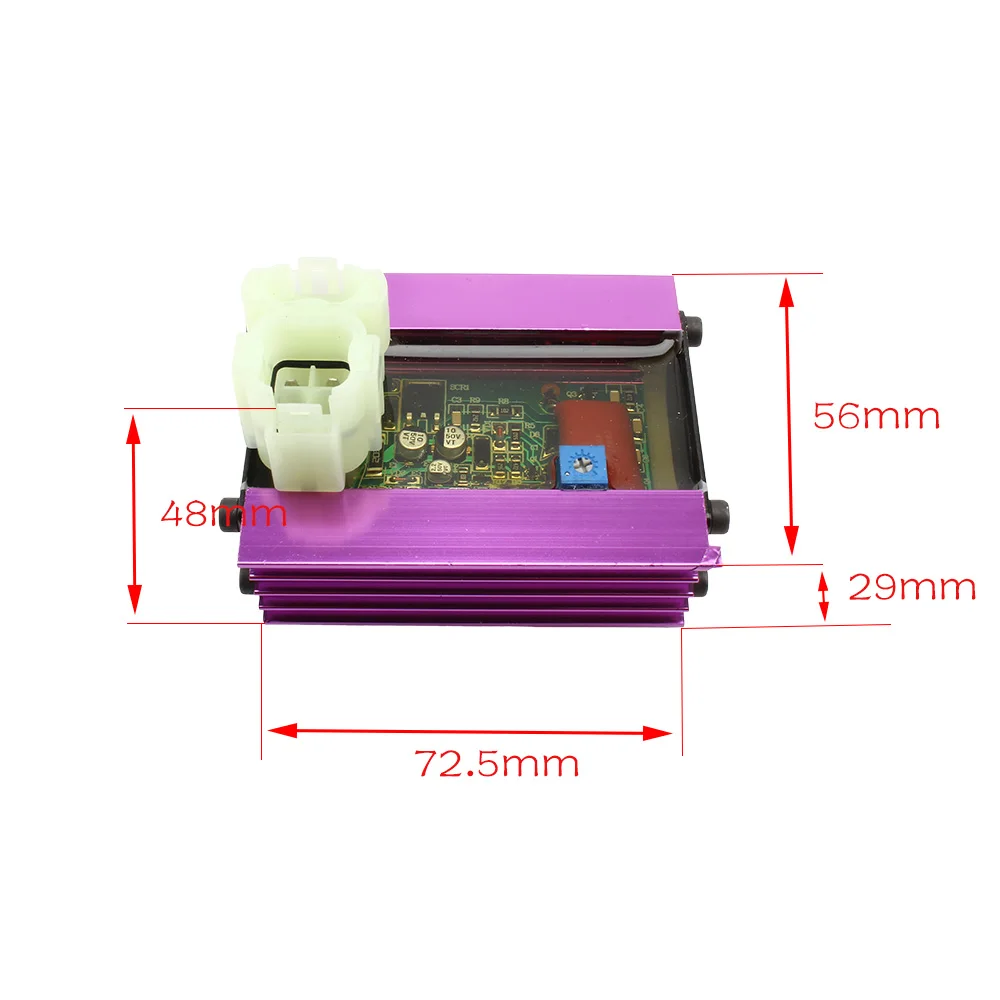 Scooter Racing GY6 CDI Purple Digital Ignition High Performance Racing CDI Igniter Fit For 100-200cc Engine Off Road Motocross