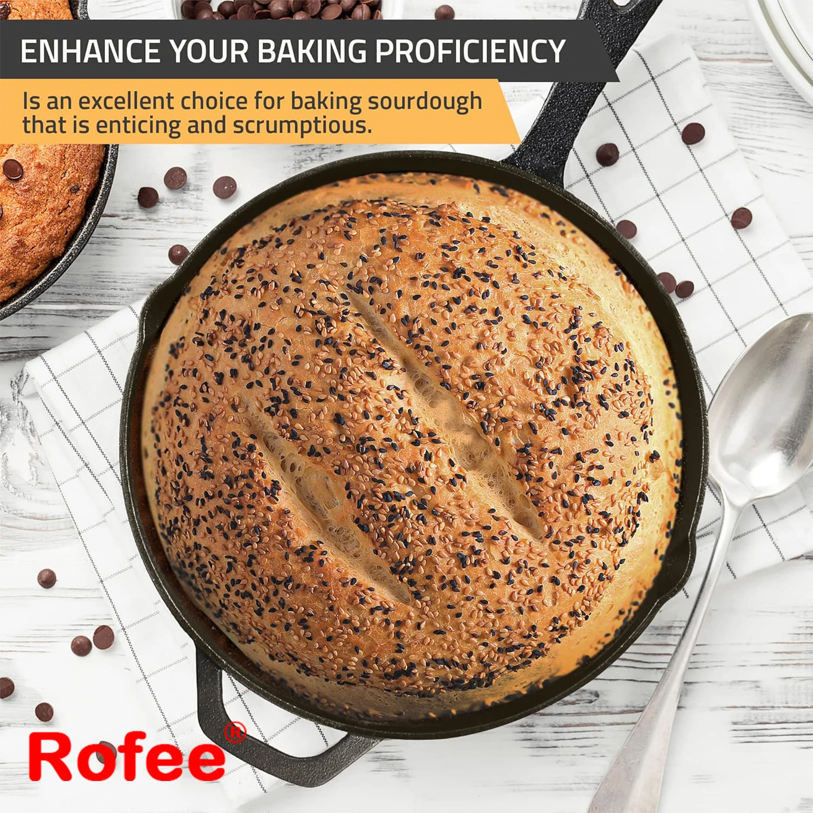 Pre-seasoned Non-stick Fry Pan Cast Iron Deep Frying Pan Skillet Pans With Handle