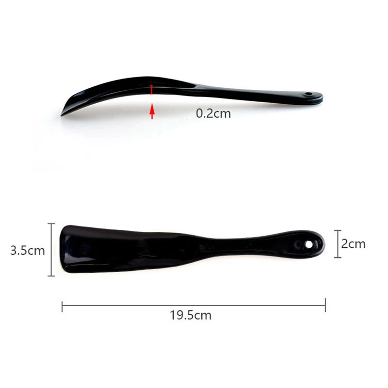 Colorful Long Handle Men Women and Kids Shoe Helper Plastic Shoe Horn