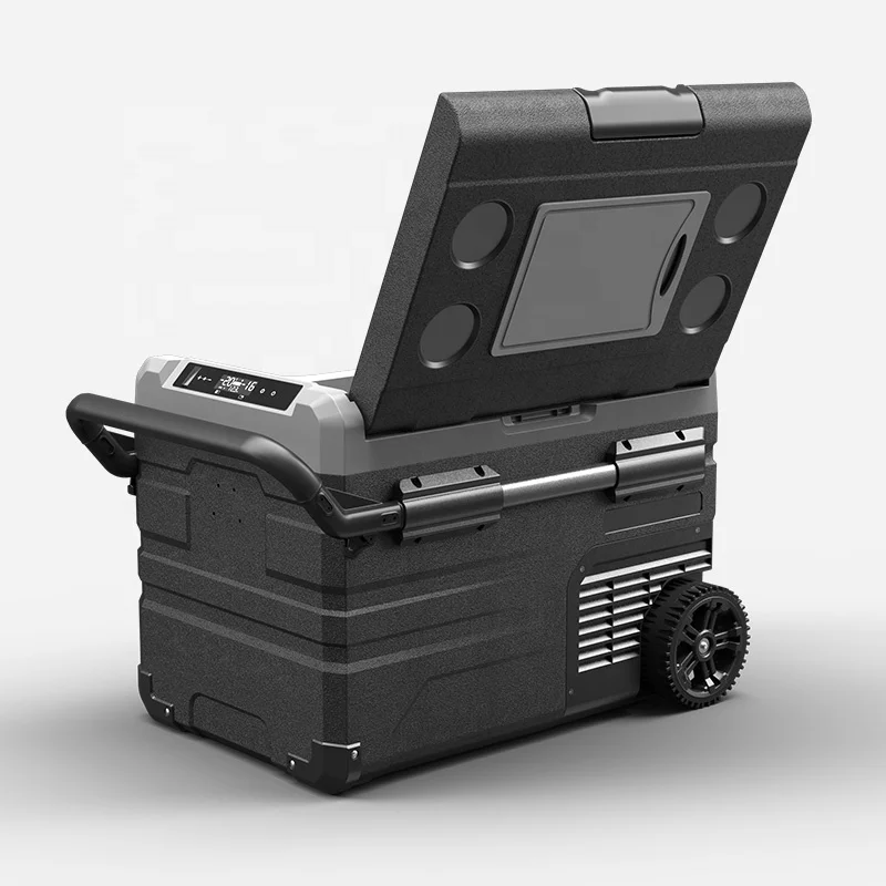 Alpicool 35L автомобильный портативные охлаждающий 12V солнечный холодильник с морозильной камерой управлением помощью