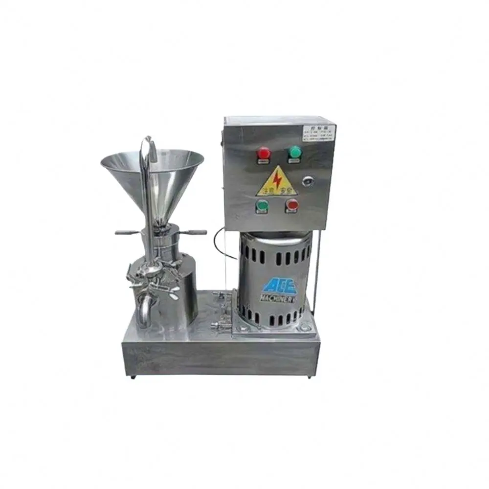 Industrial Almond Butter Colloid Mill Sesame Tahini Peanut Butter Making Machine Cocoa Soya Beans Grinding Equipment