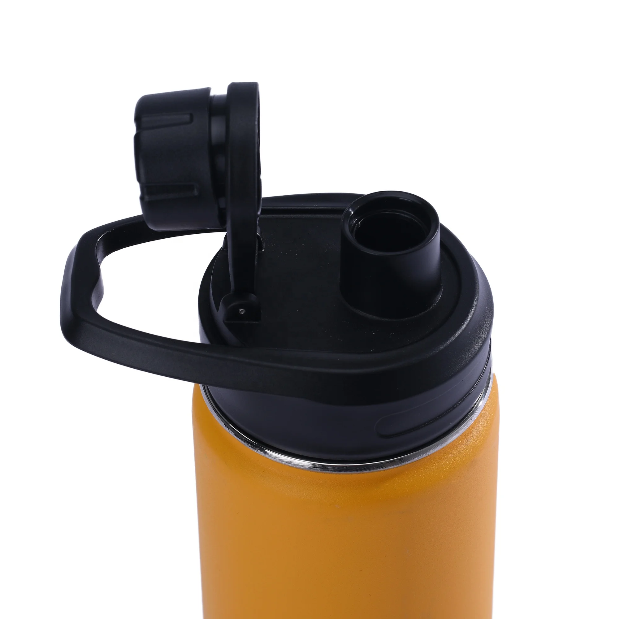 Спортивная бутылка для воды фляга из нержавеющей стали с ручкой большая емкость 32 унции 64 уличная двойная стена