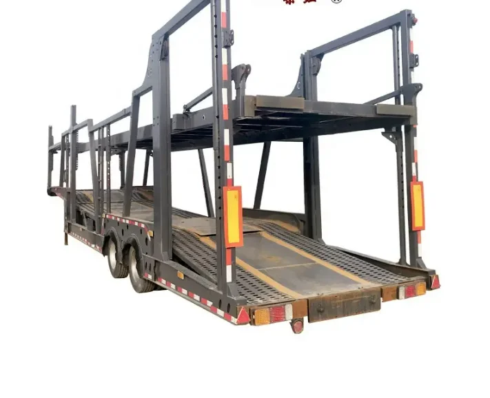 High performance and high quality Double Deck Long Car Carrier Vehicle Transport Semi-Trailer with low price