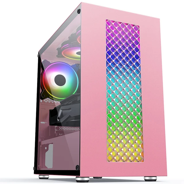 SAMA USB3.1 micro atx case startup fast gaming pc case ARGB stripe gaming computer pc