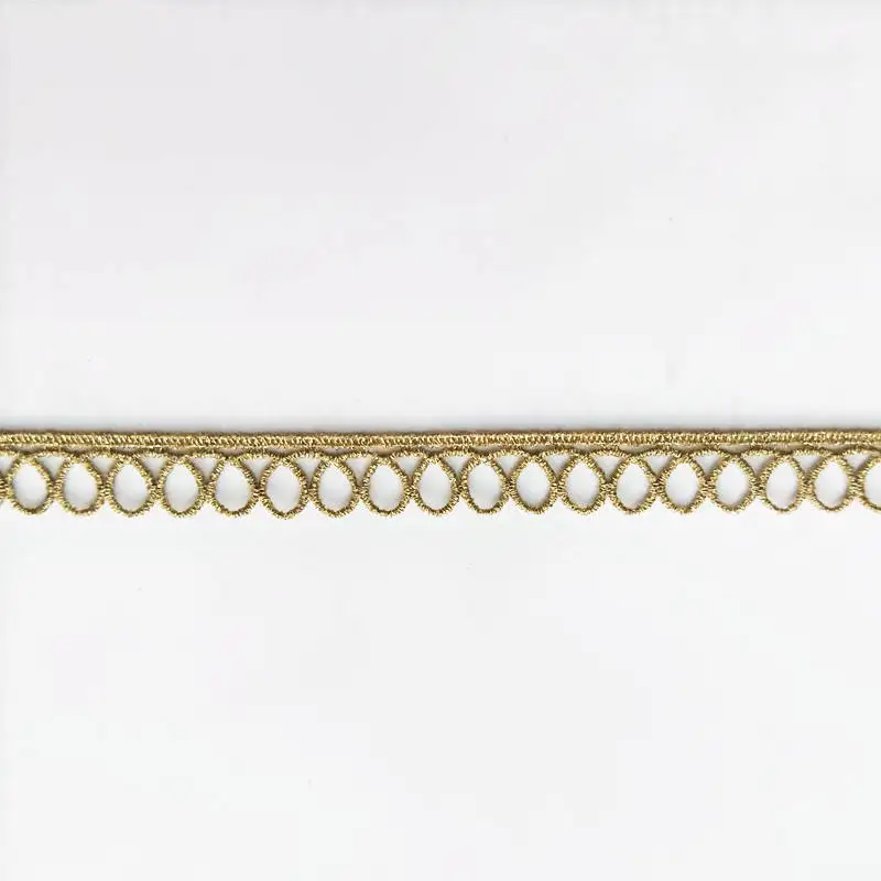 High quality 1.5-3cm width Gold Lace Edging Ribbon Trimming with Embroidery for Lolita Clothing garment Accessories JB51-JB57